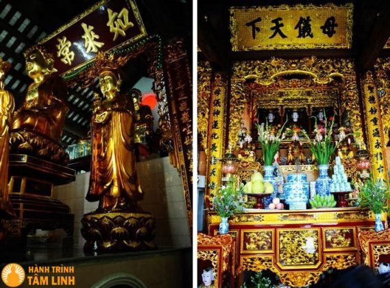 Phật điện và nhà thờ Mẫu chùa Nga My